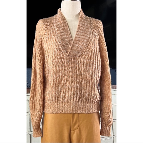 Anthropologie Sweaters - Anthropologie Honore Ribbed Honey Sweater Pullover S